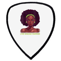 Womens Afro African American Black Woman Lyme Disease Warrior V Neck Shield S Patch | Artistshot