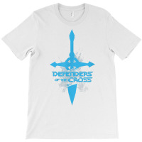 Silhouette Cyan Cross Sword T Shirt T-shirt | Artistshot