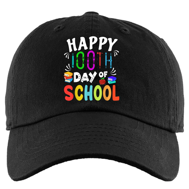 Happy 100th Day Of School Teacher Or Student Costumes Books T Shirt Kids Cap | Artistshot