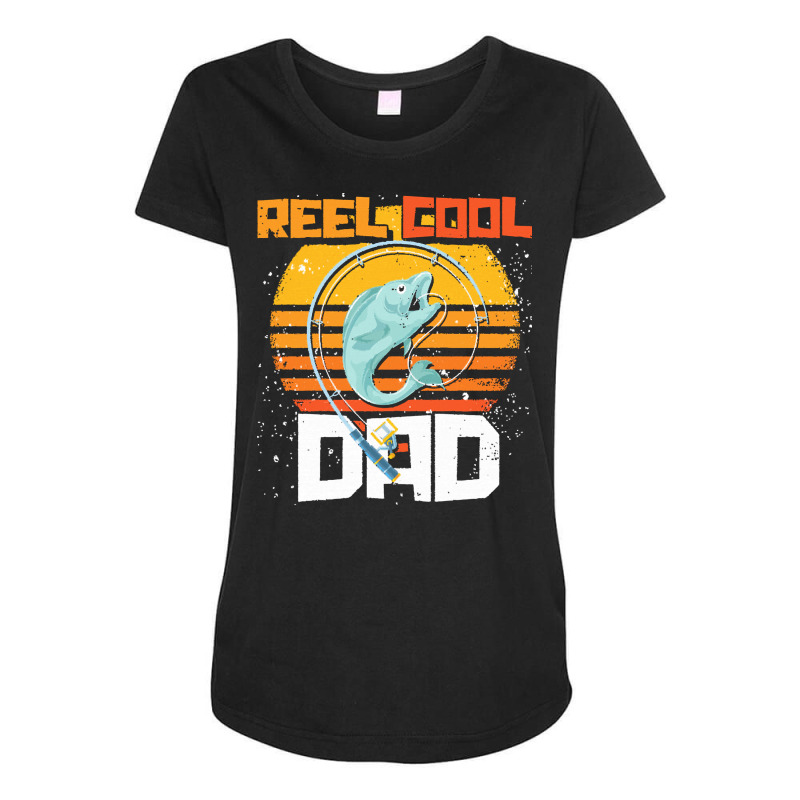 Fishing T  Shirt Fisherman Angle Fish Fathers Day Cool Dad Funny Fishi Maternity Scoop Neck T-shirt by cardinalsmelt | Artistshot