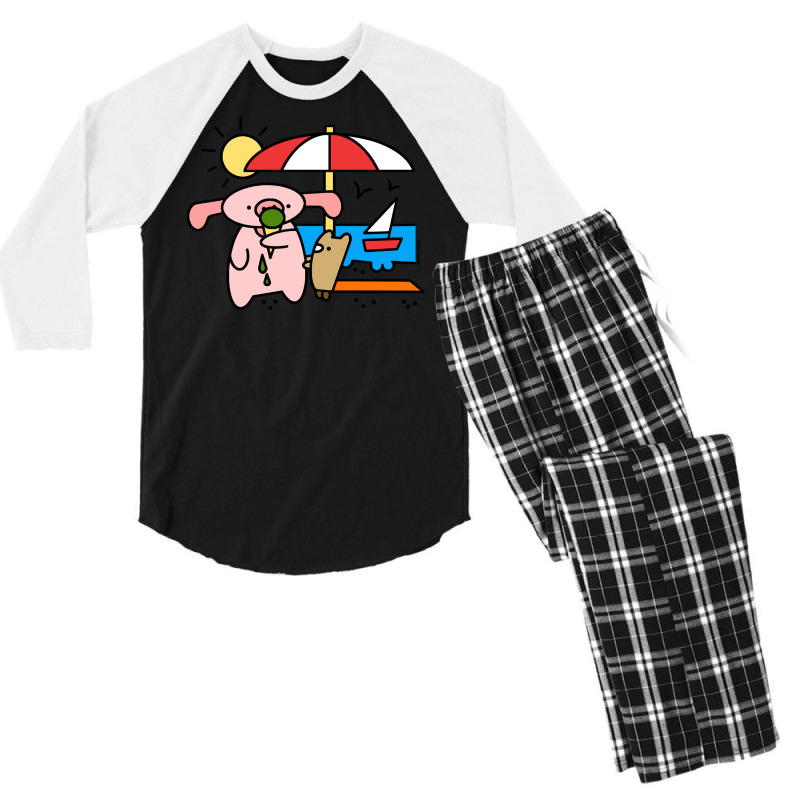 Beach T  Shirt Ami+ Keco T  Shirt Men's 3/4 Sleeve Pajama Set | Artistshot