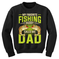 Fishing T  Shirt Fisherman Fathers Day Angling Fish Funny Dad Fishing Youth Sweatshirt | Artistshot