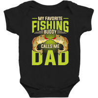 Fishing T  Shirt Fisherman Fathers Day Angling Fish Funny Dad Fishing Baby Bodysuit | Artistshot