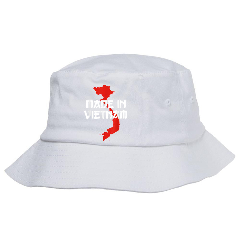 Made In Vietnam Vietnamese Language Funny Quote T Shirt Bucket Hat by NatalieRoseHeinz | Artistshot