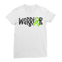 Warrior Lyme Disease Awareness Lime Green Ribbon Tick Tank Top Ladies Fitted T-shirt | Artistshot