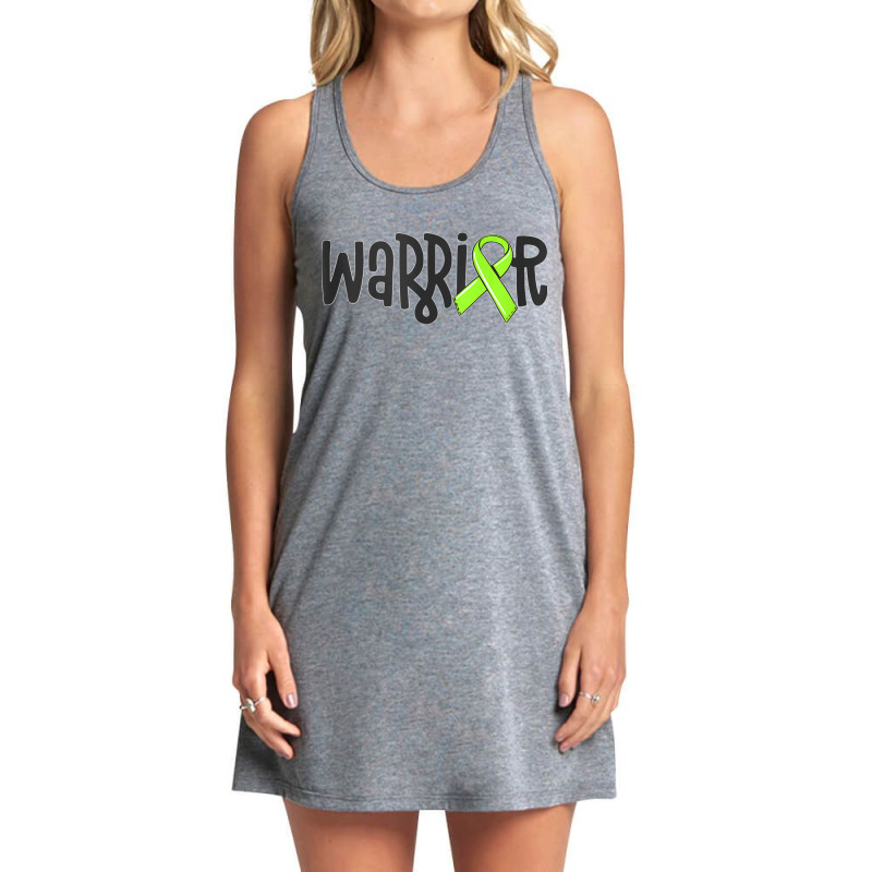 Warrior Lyme Disease Awareness Lime Green Ribbon Tick Tank Top Tank Dress by CharlesLCross | Artistshot