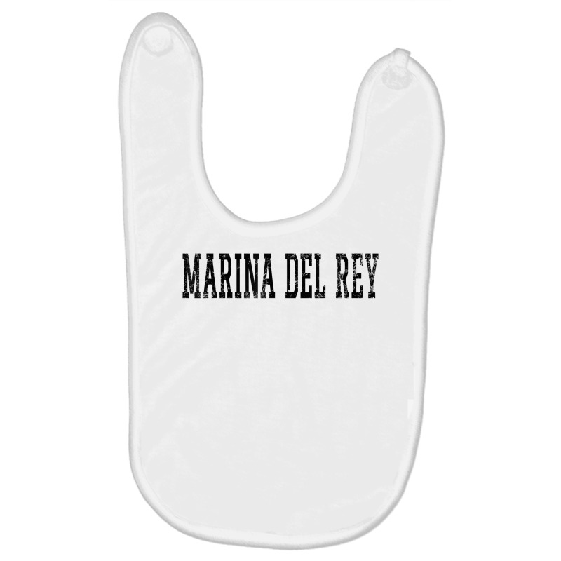 Marina Del Rey Vintage Black Text Apparel T Shirt Baby Bibs by cucciailleveretcq | Artistshot