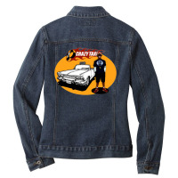 Crazy Taxi Car Movie Ladies Denim Jacket | Artistshot