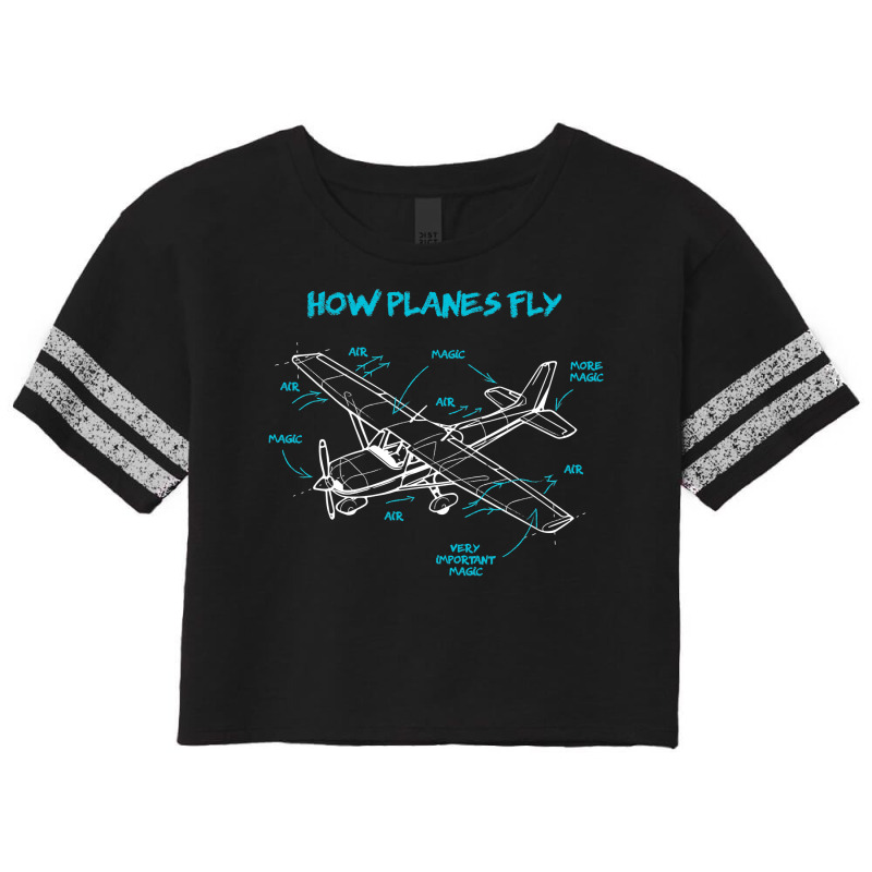 How Planes Fly Funny Aviation Gift Rc Plane Pilot Scorecard Crop Tee by VictorCruz | Artistshot