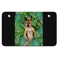 Big Palm Leaves Pattern Blue Color T  Shirt Wallaby Jungle Leaves Mons Atv License Plate | Artistshot