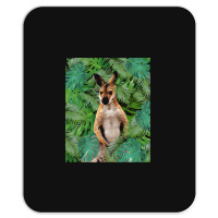 Big Palm Leaves Pattern Blue Color T  Shirt Wallaby Jungle Leaves Mons Mousepad | Artistshot