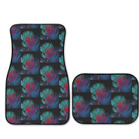 Big Palm Leaves Pattern Blue Color T  Shirtpalm Leaves Pattern Blue Co Full Set Car Mats | Artistshot