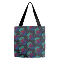 Big Palm Leaves Pattern Blue Color T  Shirtpalm Leaves Pattern Blue Co Tote Bags | Artistshot