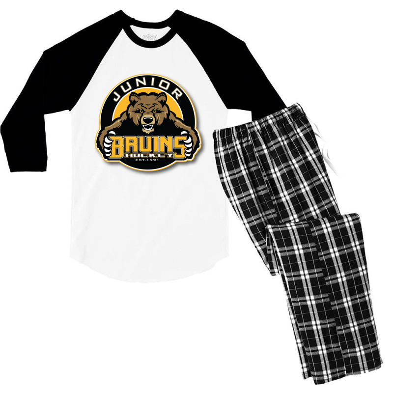 The Boston Junior Bruins Men's 3/4 Sleeve Pajama Set | Artistshot