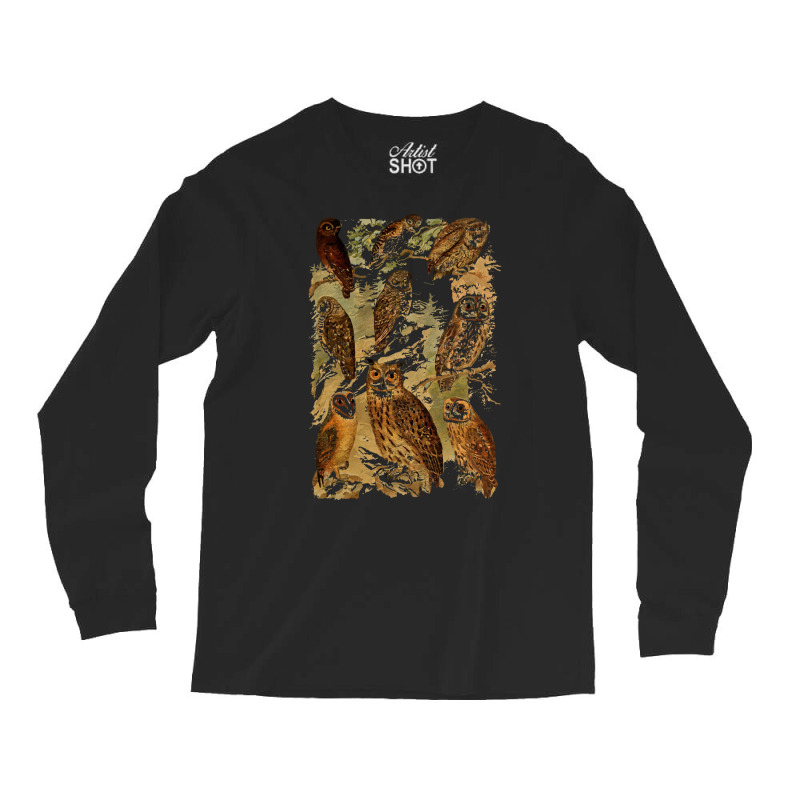 Birds Of Prey T  Shirt Many Different Owls! T  Shirt Long Sleeve Shirts | Artistshot