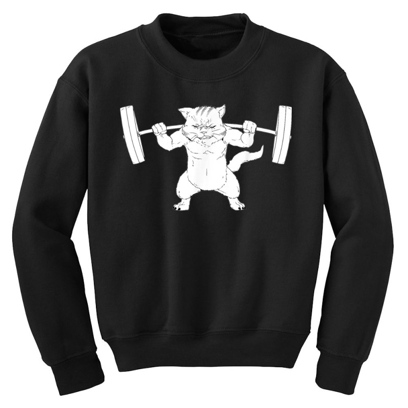 Cat Squat Youth Sweatshirt | Artistshot