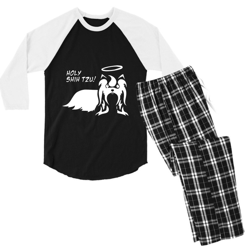 Holy Shih Tzu Men's 3/4 Sleeve Pajama Set | Artistshot