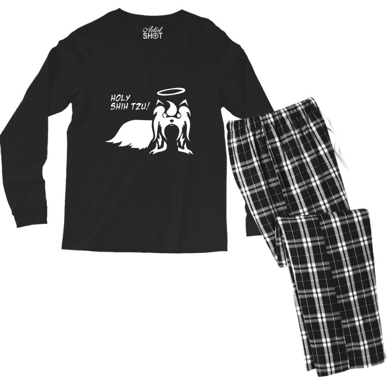 Holy Shih Tzu Men's Long Sleeve Pajama Set | Artistshot