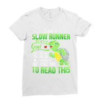 I Am A Slow Runner Vintage Turtle Lover Running Marathon Ladies Fitted T-shirt | Artistshot