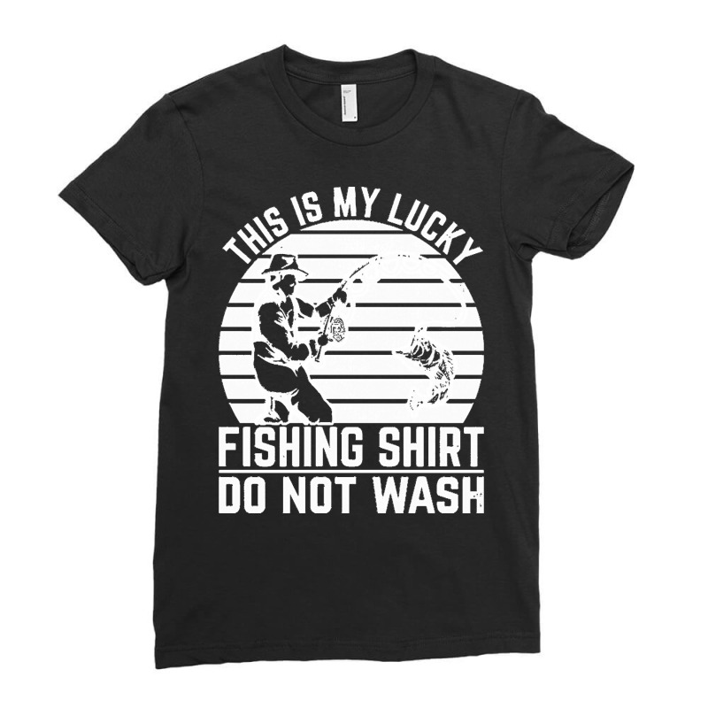 Fishing T  Shirt Funny Fisherman Fisher Angling Fish Fishing T  Shirt Ladies Fitted T-Shirt by cardinalsmelt | Artistshot