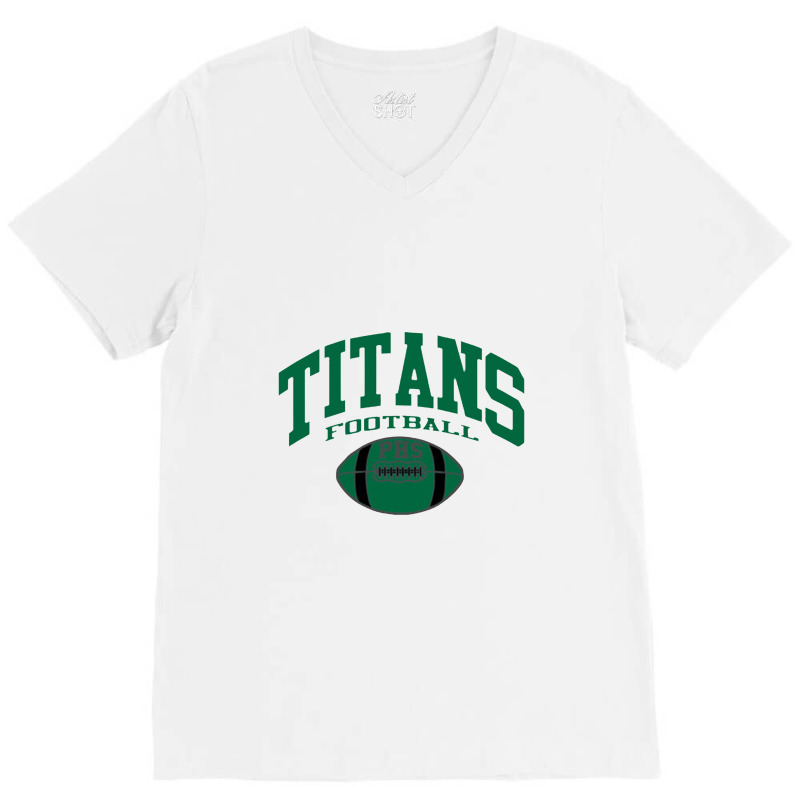 Titans Football V-neck Tee | Artistshot