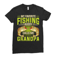 Fishing T  Shirt Hobby Fisherman Grandpa Angle Fish Fathers Day Funny Ladies Fitted T-shirt | Artistshot