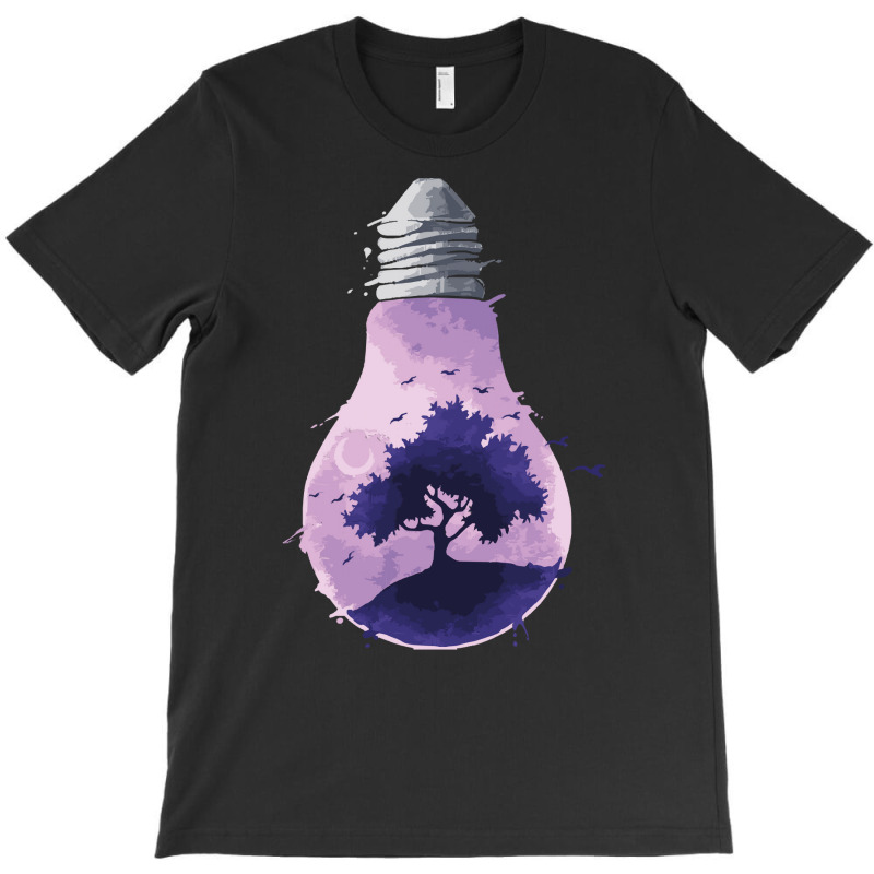 Bulb Of Light T  Shirt Bulb Of Light   Purple Nature T  Shirt T-shirt | Artistshot