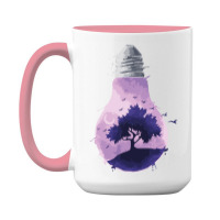 Bulb Of Light T  Shirt Bulb Of Light   Purple Nature T  Shirt 15 Oz Coffee Mug | Artistshot