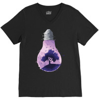 Bulb Of Light T  Shirt Bulb Of Light   Purple Nature T  Shirt V-neck Tee | Artistshot