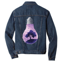 Bulb Of Light T  Shirt Bulb Of Light   Purple Nature T  Shirt Men Denim Jacket | Artistshot