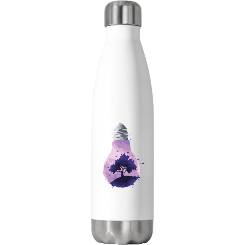 Bulb Of Light T  Shirt Bulb Of Light   Purple Nature T  Shirt Stainless Steel Water Bottle | Artistshot