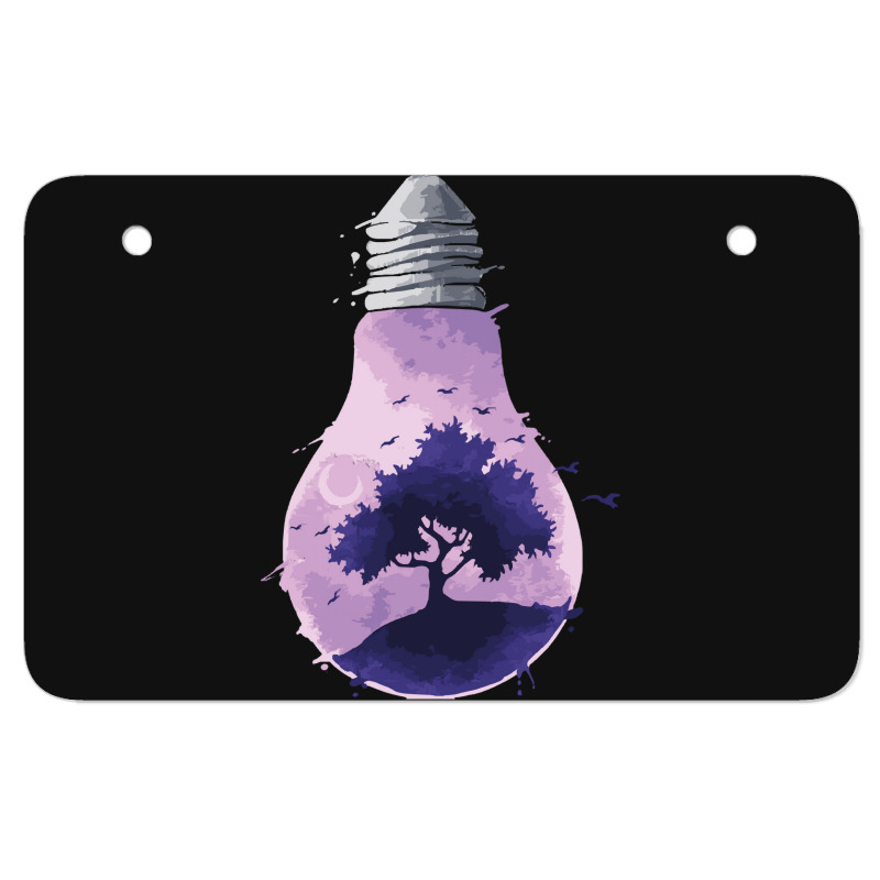 Bulb Of Light T  Shirt Bulb Of Light   Purple Nature T  Shirt Atv License Plate | Artistshot