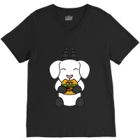 Goat Burger Lover V-neck Tee | Artistshot