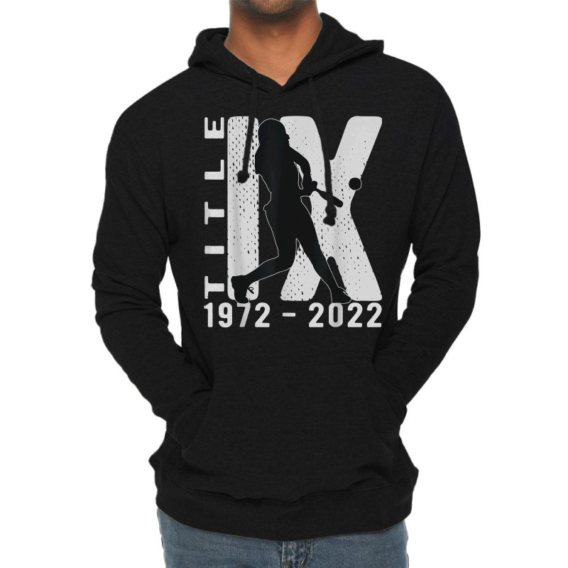 Title Ix 50th Anniversary Us Education Amendments Softball T Shirt Lightweight Hoodie by annalyneplacencia | Artistshot