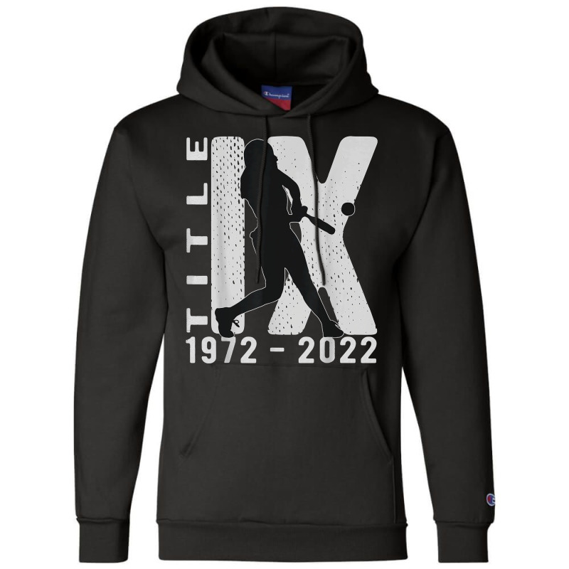 Title Ix 50th Anniversary Us Education Amendments Softball T Shirt Champion Hoodie by annalyneplacencia | Artistshot