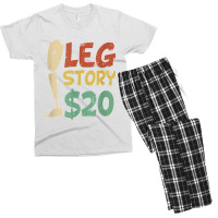 Leg Story $20  Funny Amputated Prosthetic Leg Story T Shirt Men's T-shirt Pajama Set | Artistshot