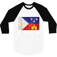 Allons Brandon Louisiana Acadiana Flag Lafayette T Shirt 3/4 Sleeve Shirt | Artistshot