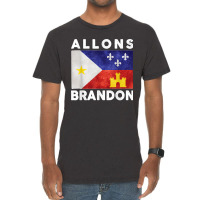 Allons Brandon Louisiana Acadiana Flag Lafayette T Shirt Vintage T-shirt | Artistshot