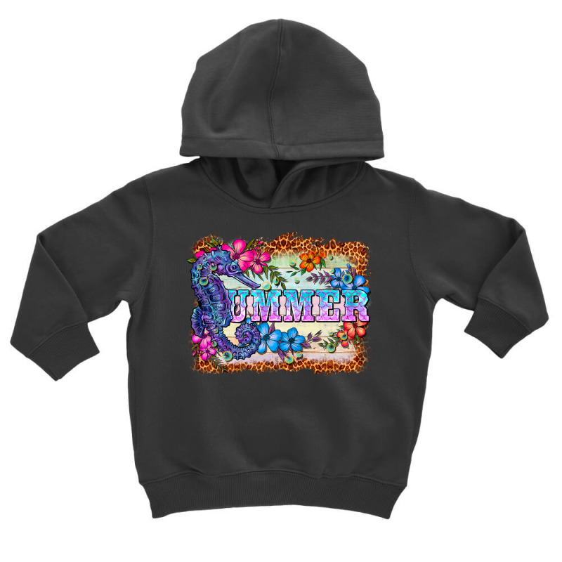 Seahorse Summer Toddler Hoodie | Artistshot