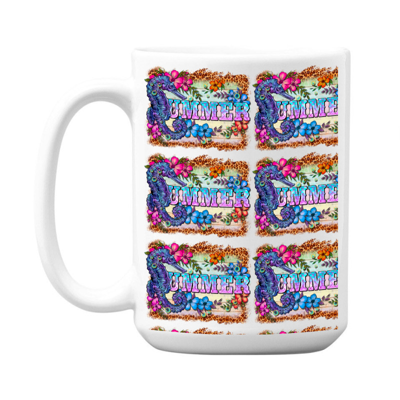 Seahorse Summer 15 Oz Coffee Mug | Artistshot