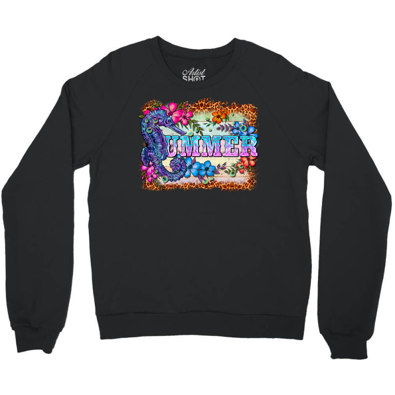 Seahorse Summer Crewneck Sweatshirt | Artistshot