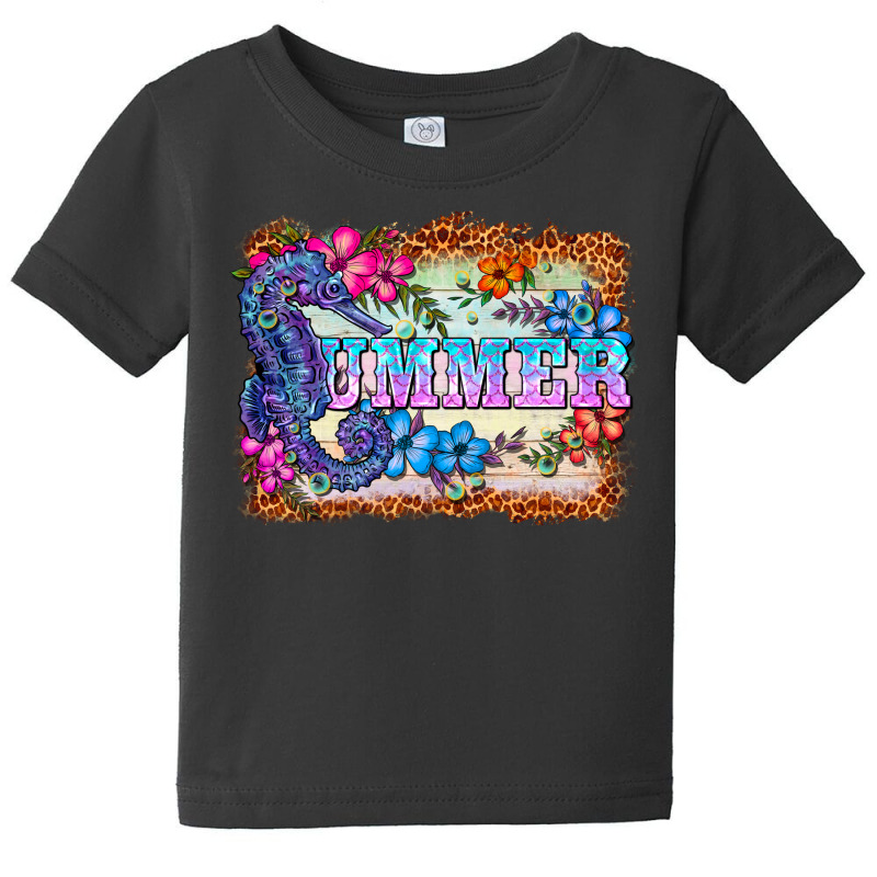 Seahorse Summer Baby Tee | Artistshot