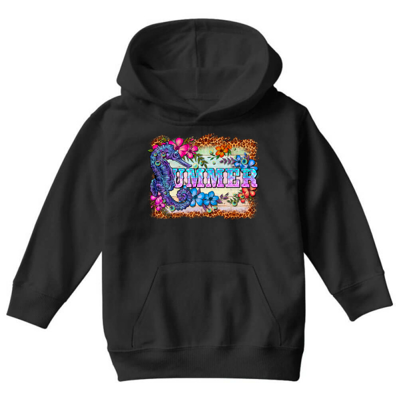 Seahorse Summer Youth Hoodie | Artistshot