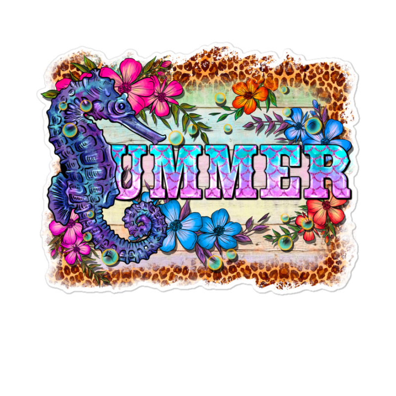 Seahorse Summer Sticker | Artistshot