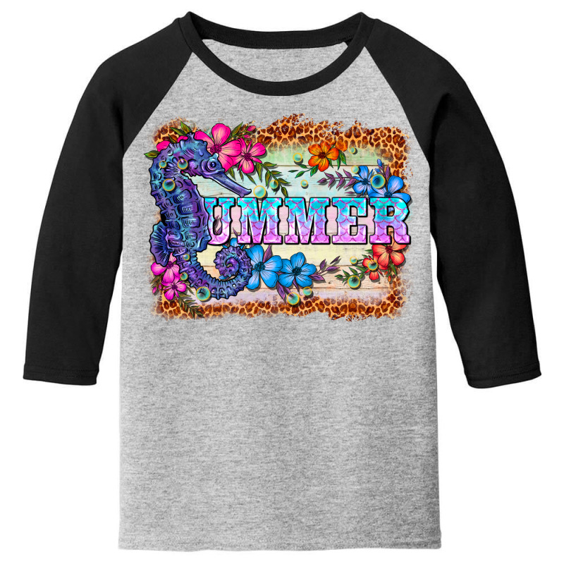 Seahorse Summer Youth 3/4 Sleeve | Artistshot