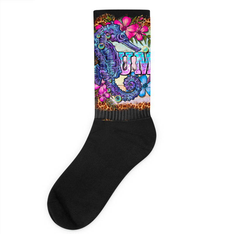 Seahorse Summer Socks | Artistshot