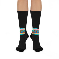 Seahorse Under The Sea Cup Crew Socks | Artistshot