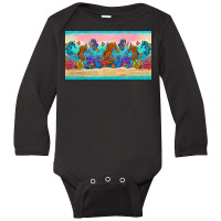 Seahorse Under The Sea Cup Long Sleeve Baby Bodysuit | Artistshot