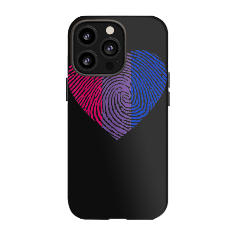 Bisexual Heart Fingerprint Bisexual Pride Month Lgbt iPhone 13 Pro Case by MarkRodriguez | Artistshot