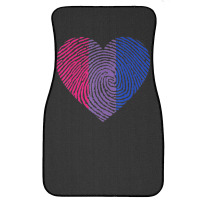 Bisexual Heart Fingerprint Bisexual Pride Month Lgbt Front Car Mat | Artistshot